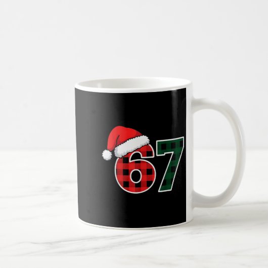 67 Meme Christmas Six Seven  Kaffeetasse (Rechts)