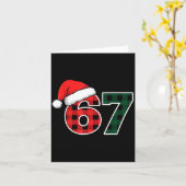 67 Meme Christmas Six Seven Karte (Gelbe Blume)