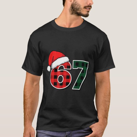 67 Meme Christmas Six Seven T-Shirt (Vorderseite)