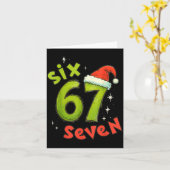 67 Meme Christmas Six Seven Xmas Men Women Boys Gi Karte (Gelbe Blume)