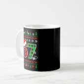 67 Meme Christmas Six Seven Xmas Ugly Sweater Men  Kaffeetasse (Vorderseite Links)