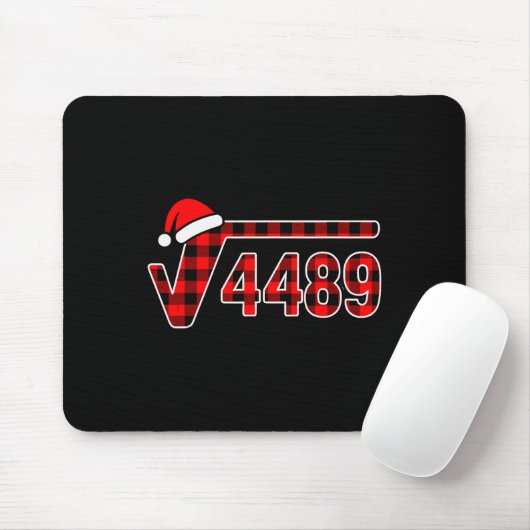 67 Meme Christmas Square Root 4489 Six Seven Math Mousepad (Mit Mouse)