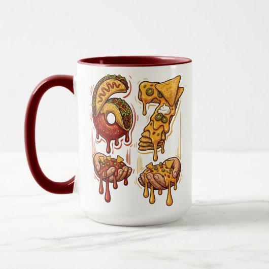 67 Meme Cinco De Mayo Taco Nacho Lustig Tasse (Links)