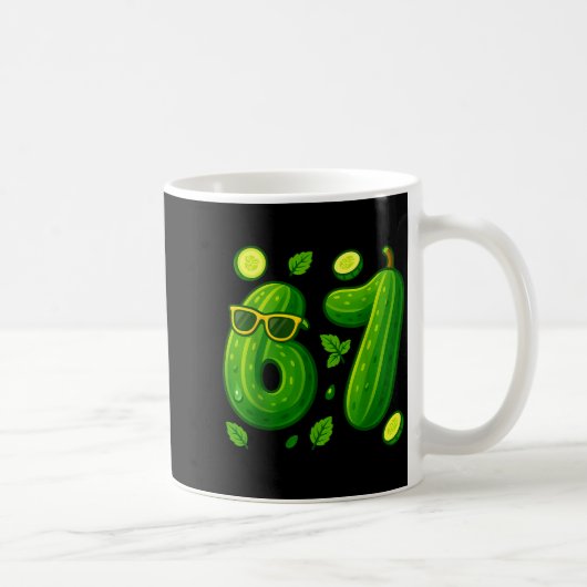 67 Meme Ckle Funny Six Seven Cuber 6 7 Gen Alpha S Kaffeetasse (Rechts)