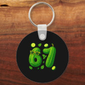 67 Meme Ckle Funny Six Seven Cuber 6 7 Gen Alpha S Schlüsselanhänger (Vorderseite)