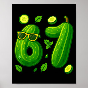67 Meme Ckle Lustig Six Seven Cuber 6 7 Gen Alpha  Poster