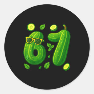 67 Meme Ckle Lustig Six Seven Cuber 6 7 Gen Alpha Runder Aufkleber
