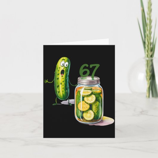 67 Meme Ckle Surprise A Jar Of Sliced Ckles Cuber  Karte (Vorderseite)