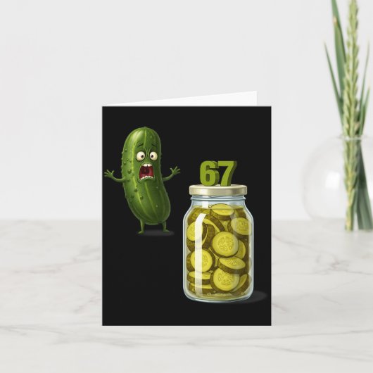 67 Meme Ckle Surprise A Jar Of Sliced Ckles Cuber  Karte (Vorderseite)