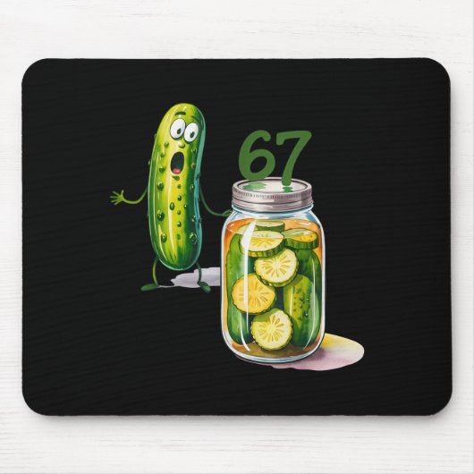 67 Meme Ckle Surprise A Jar Of Sliced Ckles Cuber Mousepad (Vorne)
