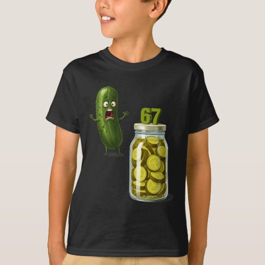 67 Meme Ckle Surprise A Jar Of Sliced Ckles Cuber T-Shirt (Vorderseite)