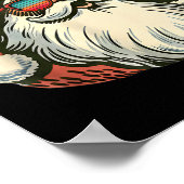 67 Meme Cooler Weihnachtsmann Retro Santa 6 7 Lust Poster (Ecke)