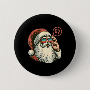 67 Meme Cooler Weihnachtsmann Retro Weihnachtsmann Button
