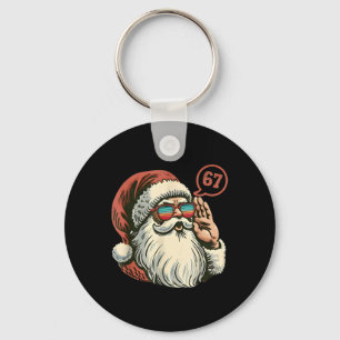 67 Meme Cooler Weihnachtsmann Retro Weihnachtsmann Schlüsselanhänger