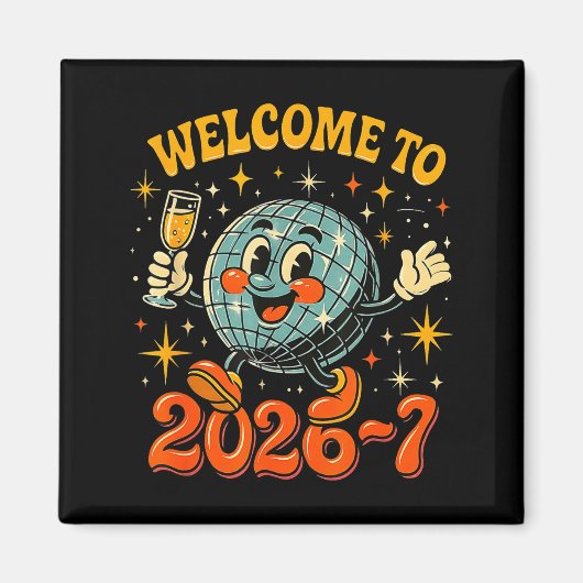 67 Meme Countdown Happy New Year Funny Drip Number Magnet (Vorne)