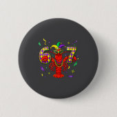 67 Meme Crawfish Mardi Gras Six Seven Gen Alpha Sl Button (Vorderseite)