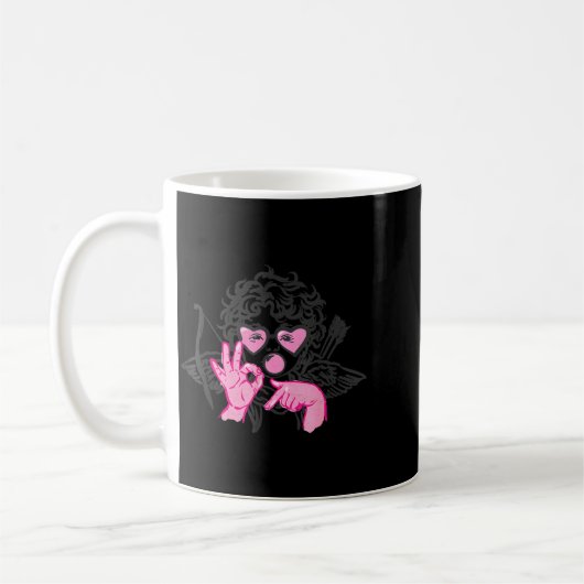 67 Meme Cud Hands Bubble Gum Six Seven Meme Valent Kaffeetasse (Links)