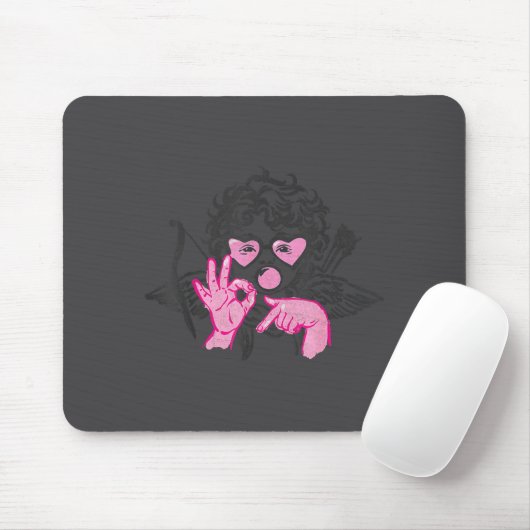 67 Meme Cud Hands Bubble Gum Six Seven Meme Valent Mousepad (Mit Mouse)