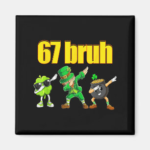 67 Meme Dabbing Kobold Shamrock Goldtopf st Magnet