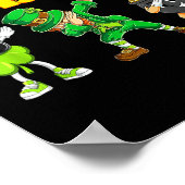 67 Meme Dabbing Kobold Shamrock Goldtopf st Poster (Ecke)