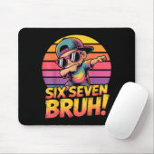 67 Meme Dabbing Six Seven 6 7 Bruh Funny Number De Mousepad (Mit Mouse)