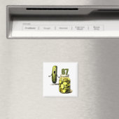 67 Meme Dill-Gurken-Überraschung Ein Glas geschnit Magnet (In Situ (Geschirrspüler))