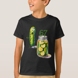 67 Meme Dill-Gurken-Überraschung Ein Glas geschnit T-Shirt