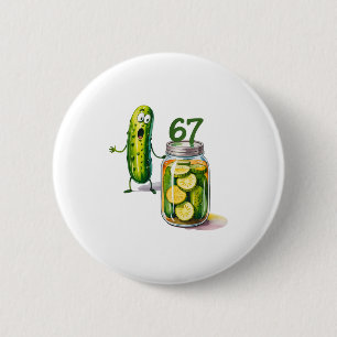 67 Meme Dillgurke Überraschung Ein Glas geschnitte Button