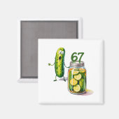 67 Meme Dillgurke Überraschung Eine Dose geschnitt Magnet (Vorderseite/Rückseite)