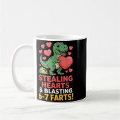 67 Meme Dinosaur Stealing Hearts 6-7 Farts Valenti Kaffeetasse (Links)