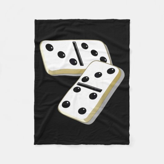 67 Meme Dominoes Funny Six Seven Domino 6 7 Gen Al Fleecedecke (Vorderseite)