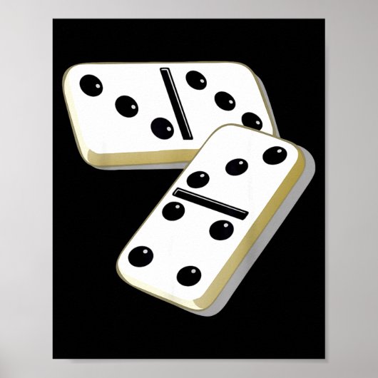 67 Meme Dominoes Funny Six Seven Domino 6 7 Gen Al Poster (Vorne)