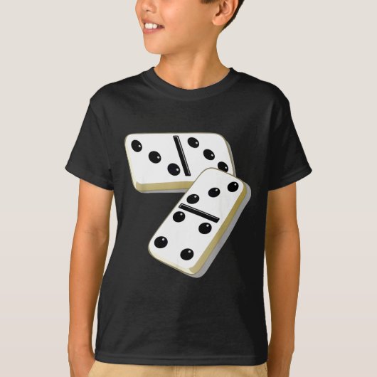 67 Meme Dominoes Funny Six Seven Domino 6 7 Gen Al T-Shirt (Vorderseite)
