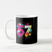 67 Meme Drip Spray Paint Six Seven 80s Bright Colo Kaffeetasse (Links)