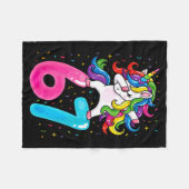 67 Meme Einhorn für Mädchen sechs sieben Gen Alpha Fleecedecke (Vorderseite (Horizontal))