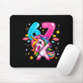 67 Meme Einhorn Für Mädchen Sechs Sieben Meme Brai Mousepad (Mit Mouse)