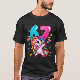 67 Meme Einhorn Für Mädchen Sechs Sieben Meme Brai T-Shirt