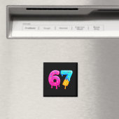 67 Meme Eis Drip Lustig Six Seven Gen Alpha S Magnet (In Situ (Geschirrspüler))