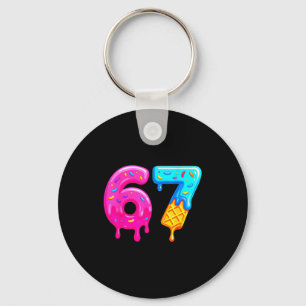 67 Meme Eis Drip Lustig Six Seven Gen Alpha S Schlüsselanhänger