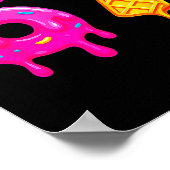 67 Meme Eiscreme-Tropf Funny Six Seven Gen Alpha S Poster (Ecke)