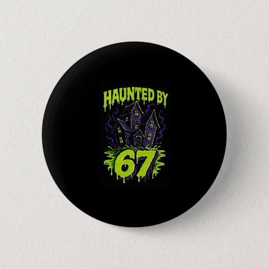 67 Meme-Eltern Halloween-Kostüm Gehirn Fäulnis 6-7 Button (Vorderseite)