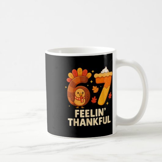 67 Meme Erntedankfest Truthahn Tag Lustiger Feiert Kaffeetasse (Rechts)