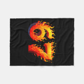 67 Meme Flames Funny Six Seven Gen Alpha Slang Gra Fleecedecke (Vorderseite (Horizontal))