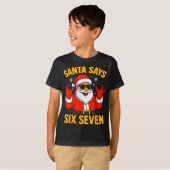 67 Meme Funny 6-7 Christmas 2025 6 7 Santa Says Si T-Shirt (Vorne ganz)