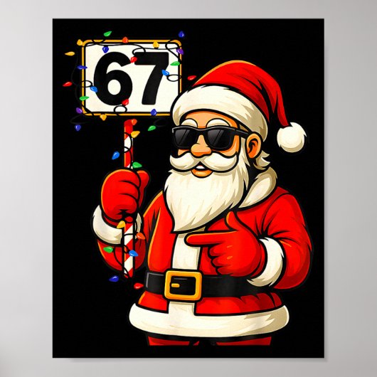 67 Meme Funny 6-7 Six Seven Christmas For Men Wome Poster (Vorne)