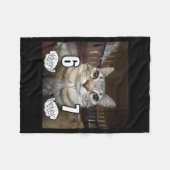 67 Meme Funny Cat Six Seven Meme 6 7 Fleecedecke (Vorderseite (Horizontal))