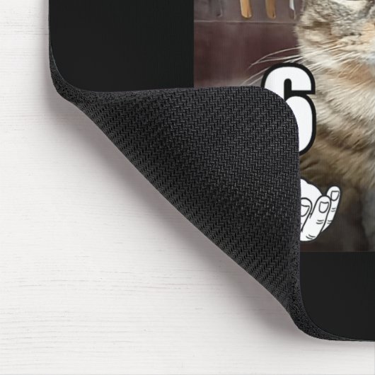 67 Meme Funny Cat Six Seven Meme 6 7  Mousepad (Ecke)