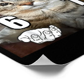 67 Meme Funny Cat Six Seven Meme 6 7  Poster (Ecke)