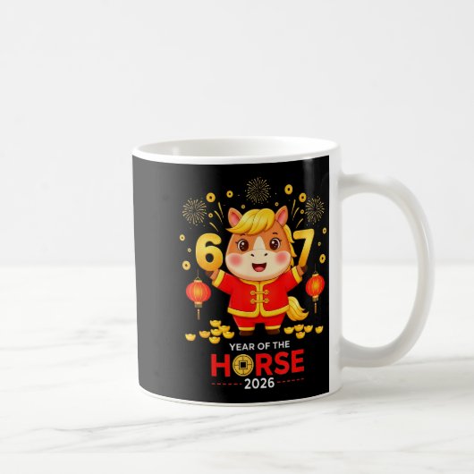 67 Meme Funny Chinese New Year 2026 Year Of The Ho Kaffeetasse (Rechts)