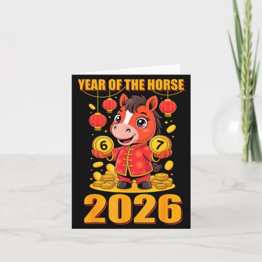 67 Meme Funny Chinese New Year 2026 Year Of The Ho Karte (Vorderseite)